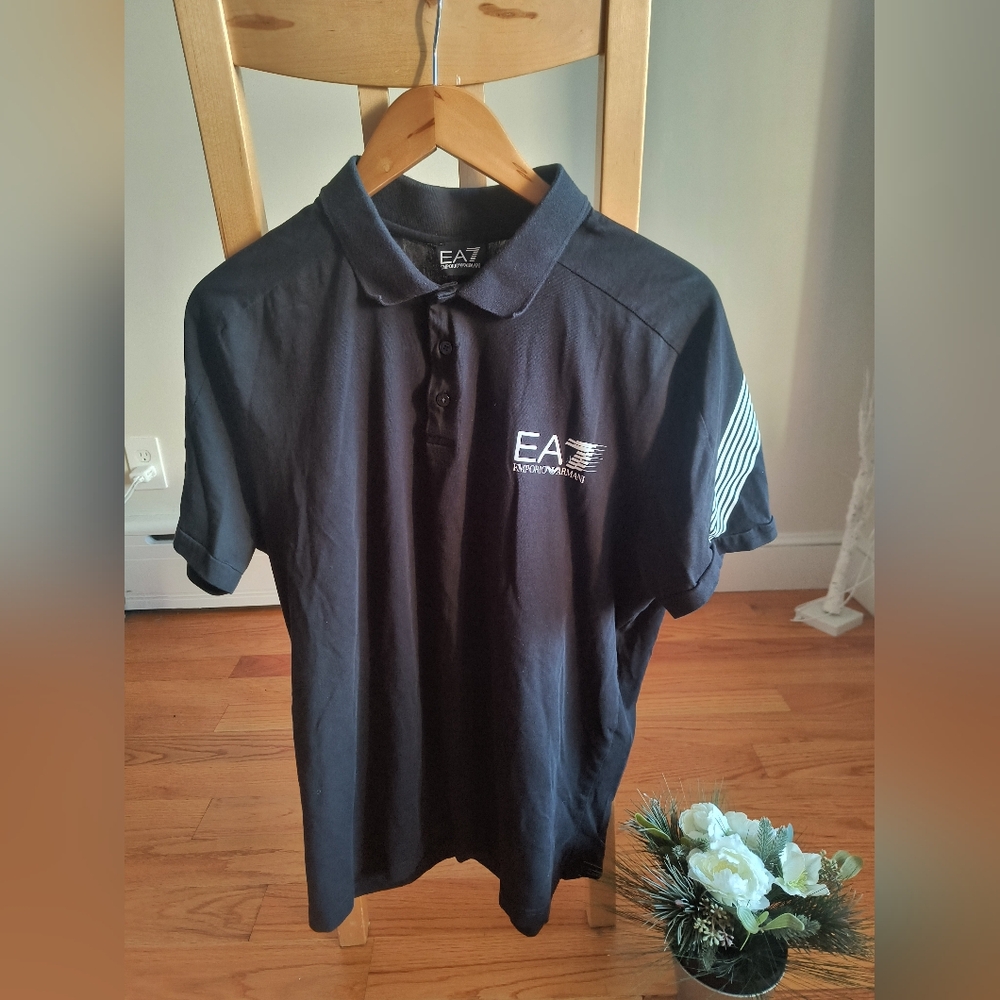 Emporio Armani Polo Shirt Black Men's XL